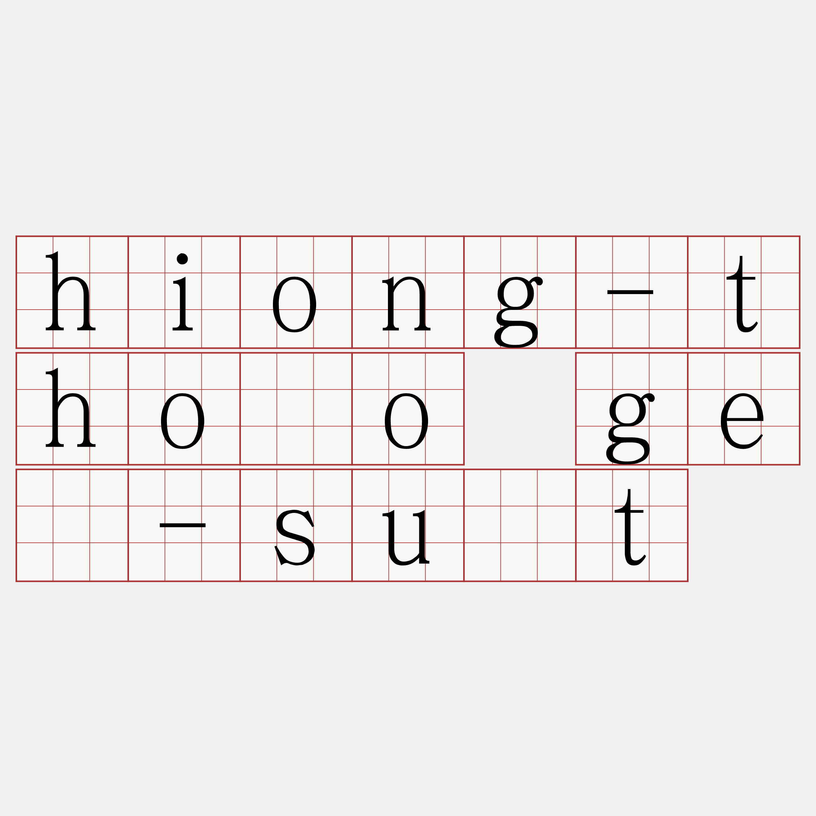 hiong-thóo gē-su̍t